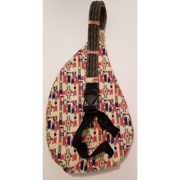 KAVU Sling Bag Crossbody BOHO Aztec Southwestern Adjustable Large Travel - Picture 4 of 7